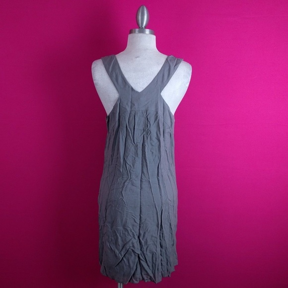 @ Banana Republic sz 10 Shift Grey Beaded Dress - Picture 4 of 7